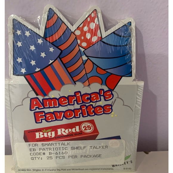 VTG 1999 Wrigley's Chewing GumShelf Advertising Pack of 25 Big Red Winterfresh - Picture 2 of 3